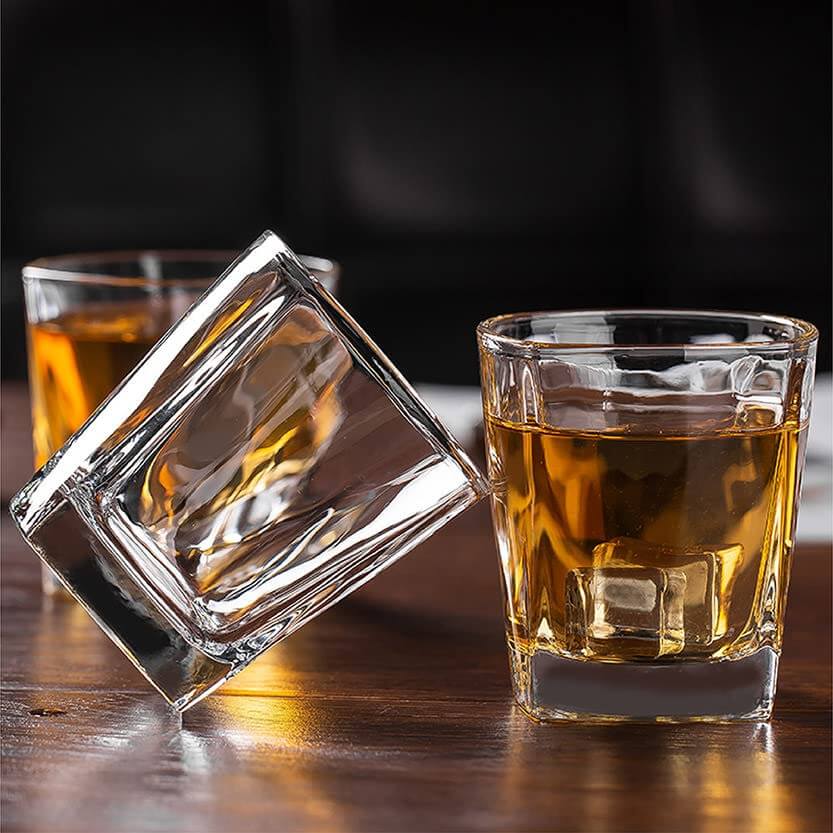 Crystal Square Shaped Glass for Juice - 250 ml