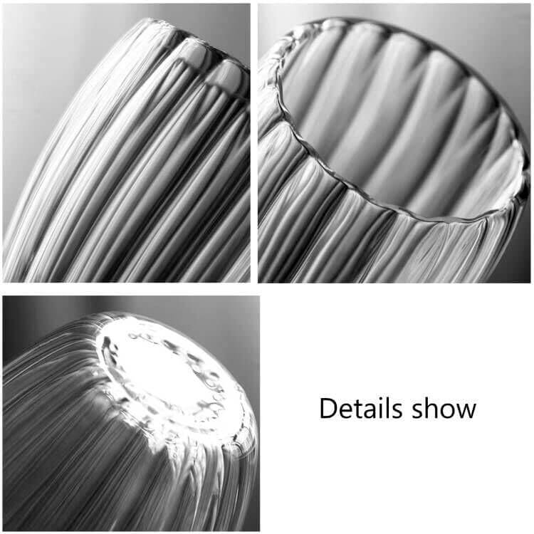 Heat Resistant Double Wall Glass Coffee Mugs - 300 ml