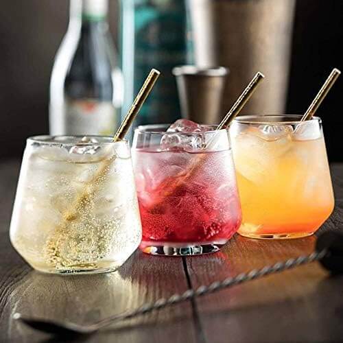 Crystal Oval Shape Whiskey Glass Tumblers - 370 ml