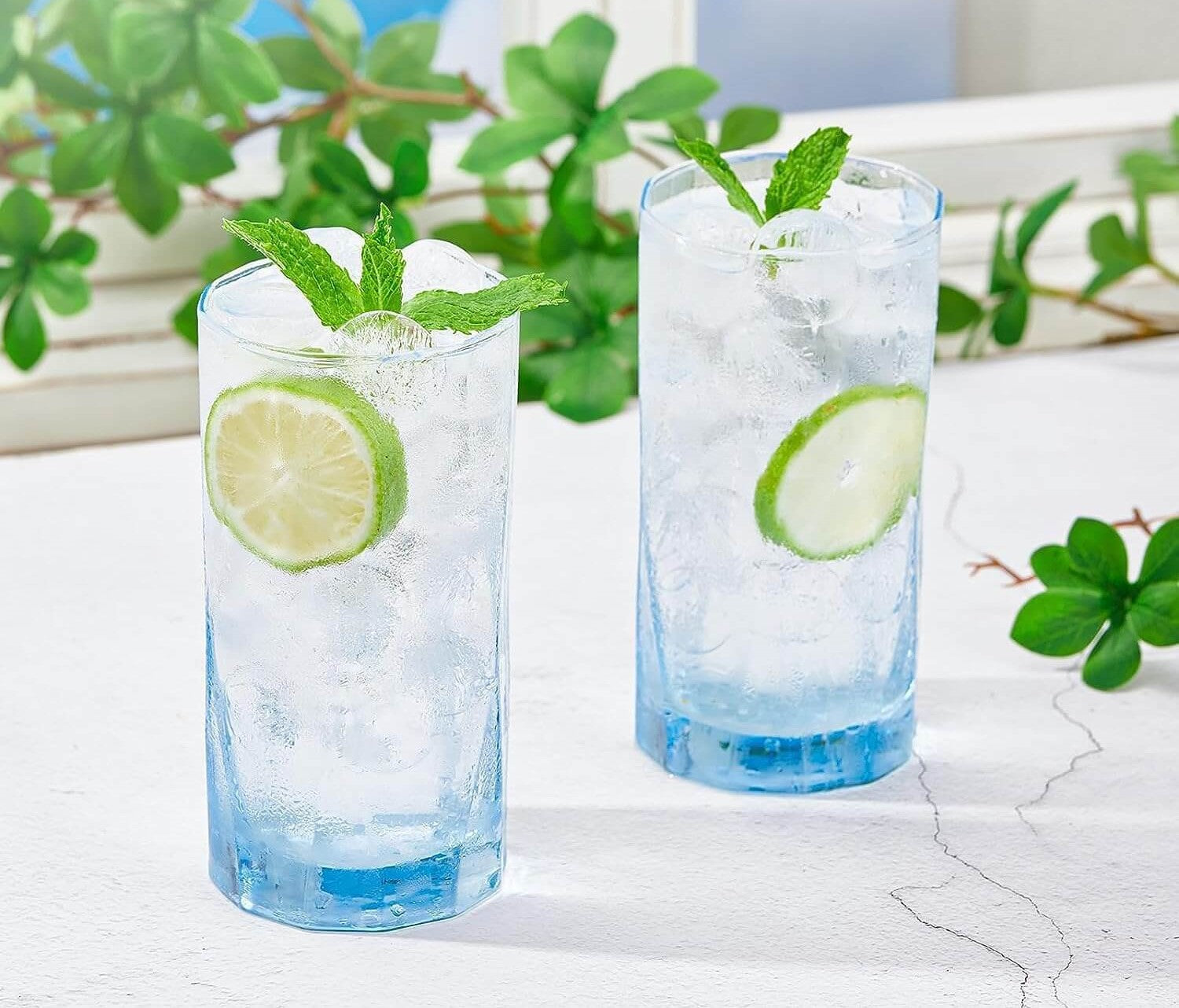 Geometric Shapes Drinking Glass for Beverages - 440 ml