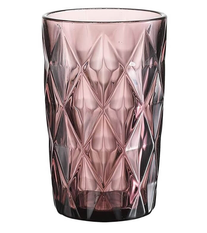 Geometric Design Drinking Glasses Set - 400 ml