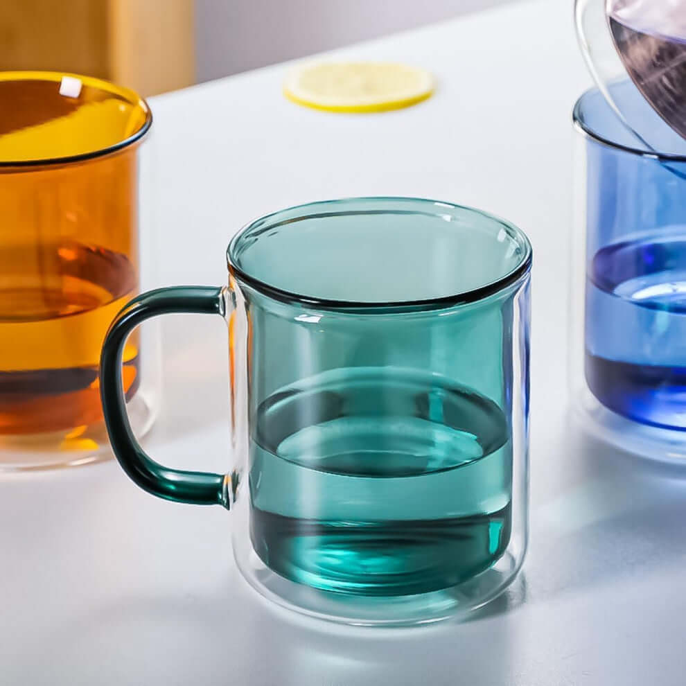 Double Walled Glass Coffee Mug - 250 ml