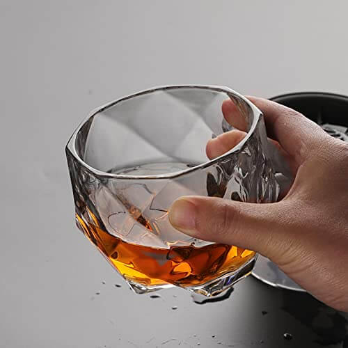 Diamond Big Bowl Whiskey Glass Set - 325 ml