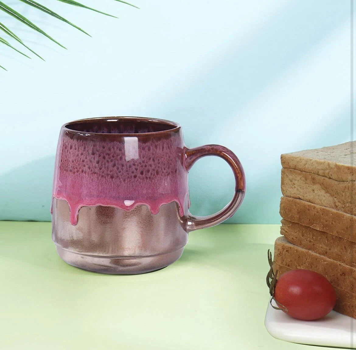 Large Ceramic Coffee Mug, Big Tea Cup for Office and Home, 21 Oz 1 PCS-pink