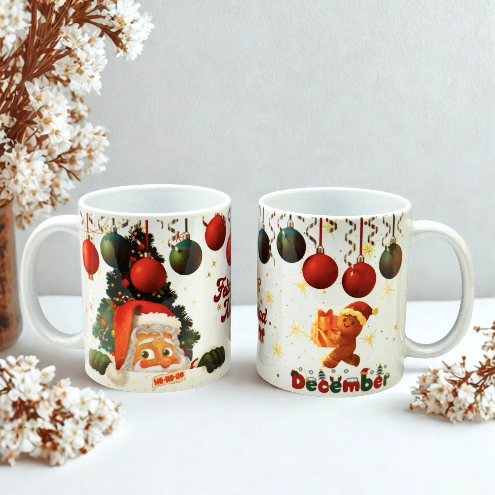 11 oz Ceramic Mugs for Coffee, Water, Milk, Personalized Mugs