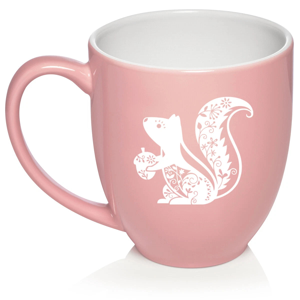 16 oz Bistro Ceramic Coffee Mug Cup Fancy Squirrel