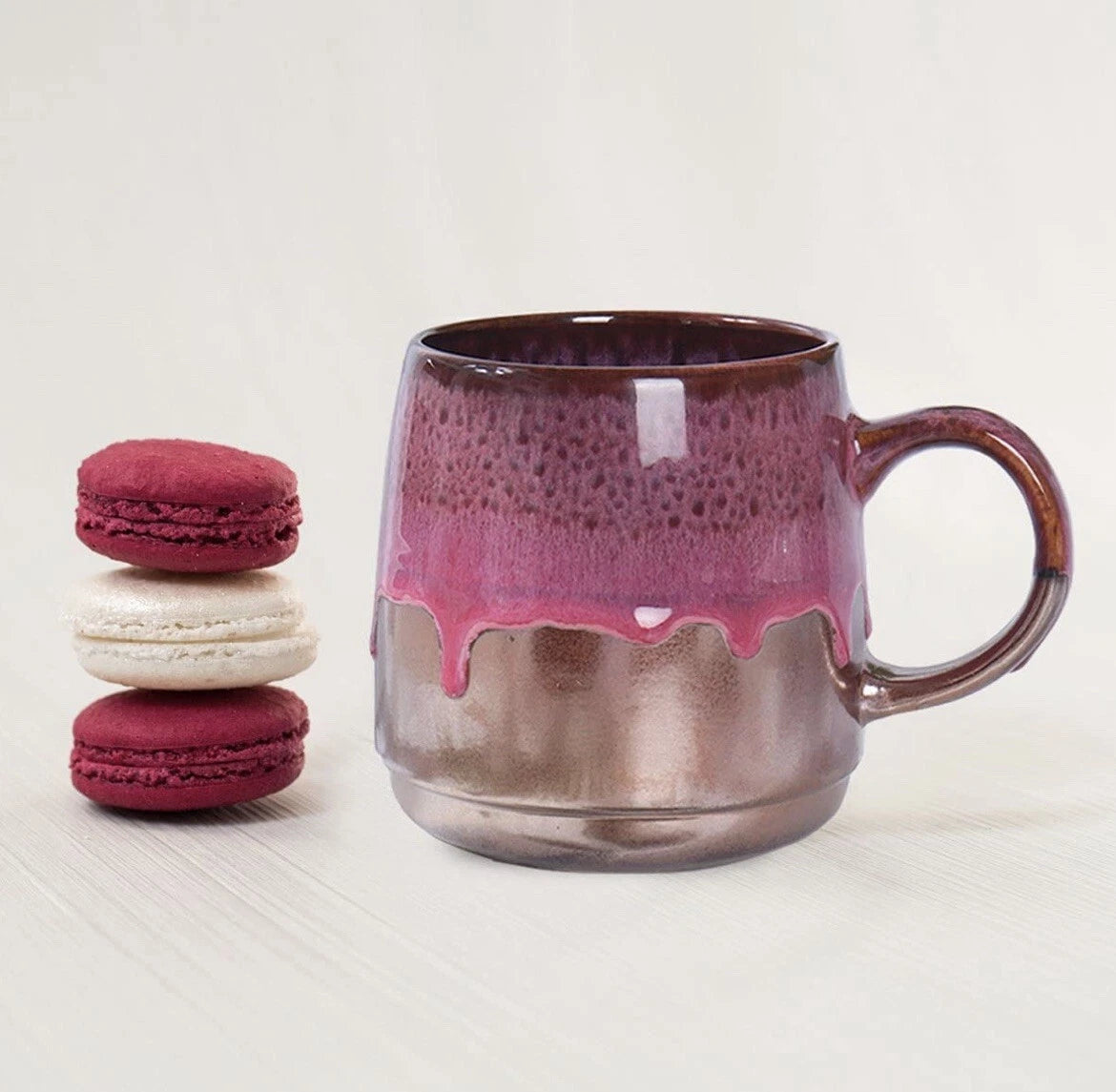 Large Ceramic Coffee Mug, Big Tea Cup for Office and Home, 21 Oz 1 PCS-pink