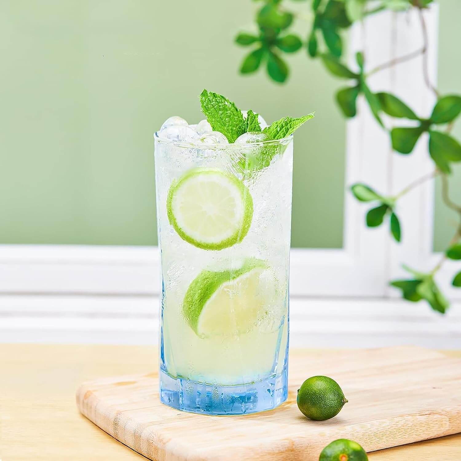 Geometric Shapes Drinking Glass for Beverages - 440 ml